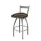 Holland Bar Stool Co 30" Low Back Swivel Bar Stool, Nickel Finish, Canter Earth Seat 82130AN006 - alternate 1